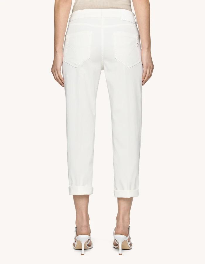 Pantaloni Koons loose in armatura di lyocell e cotone<BR/> DP268BGSE068DBM5 002 DONDUP 