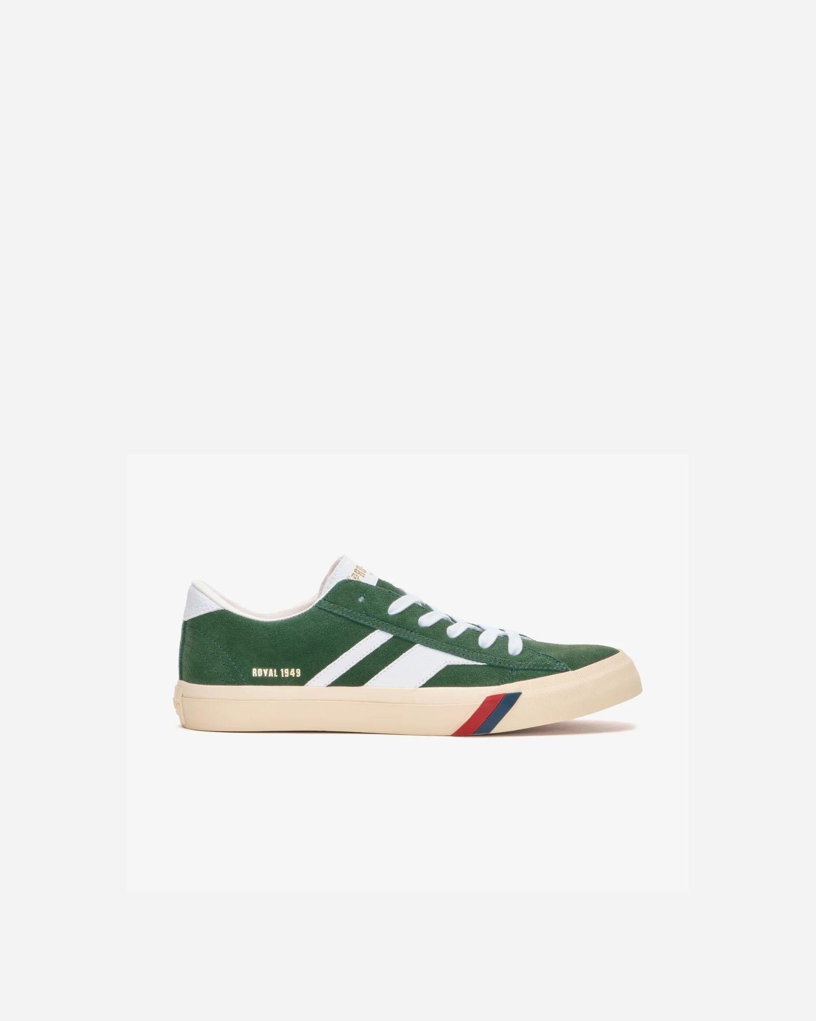 Royal Classic in pelle scamosciata verde e bianca<BR/><BR/> RC226SLM GR00003 PRO-KEDS 