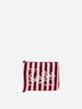Pochette Aline in spugna con motivo a righe