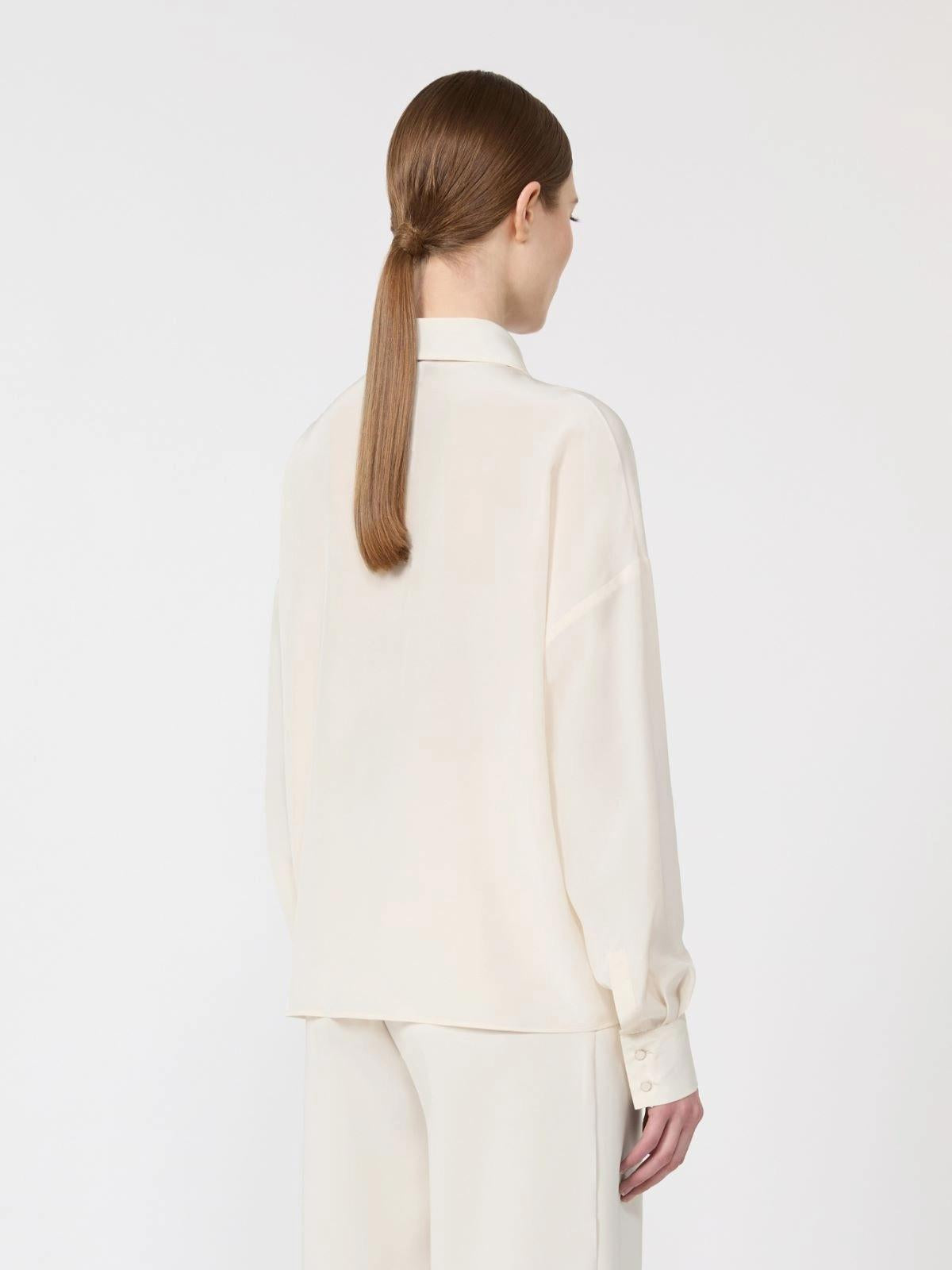 MSTCOLONO <BR/>Blusa in seta con cravattino MSTCOLONO 048 MAX MARA CAPSULE 