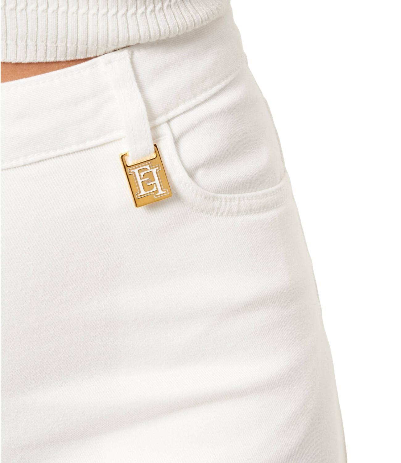 Jeans a palazzo con dettaglio logo PJ23N61E2 360 ELISABETTA FRANCHI 