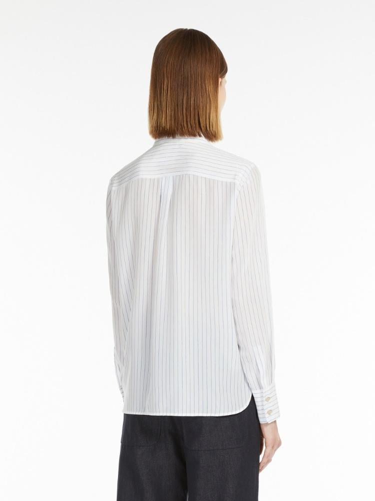 Camicia donna in crêpe de Chine stampato LAMA 003 MAX MARA STUDIO 