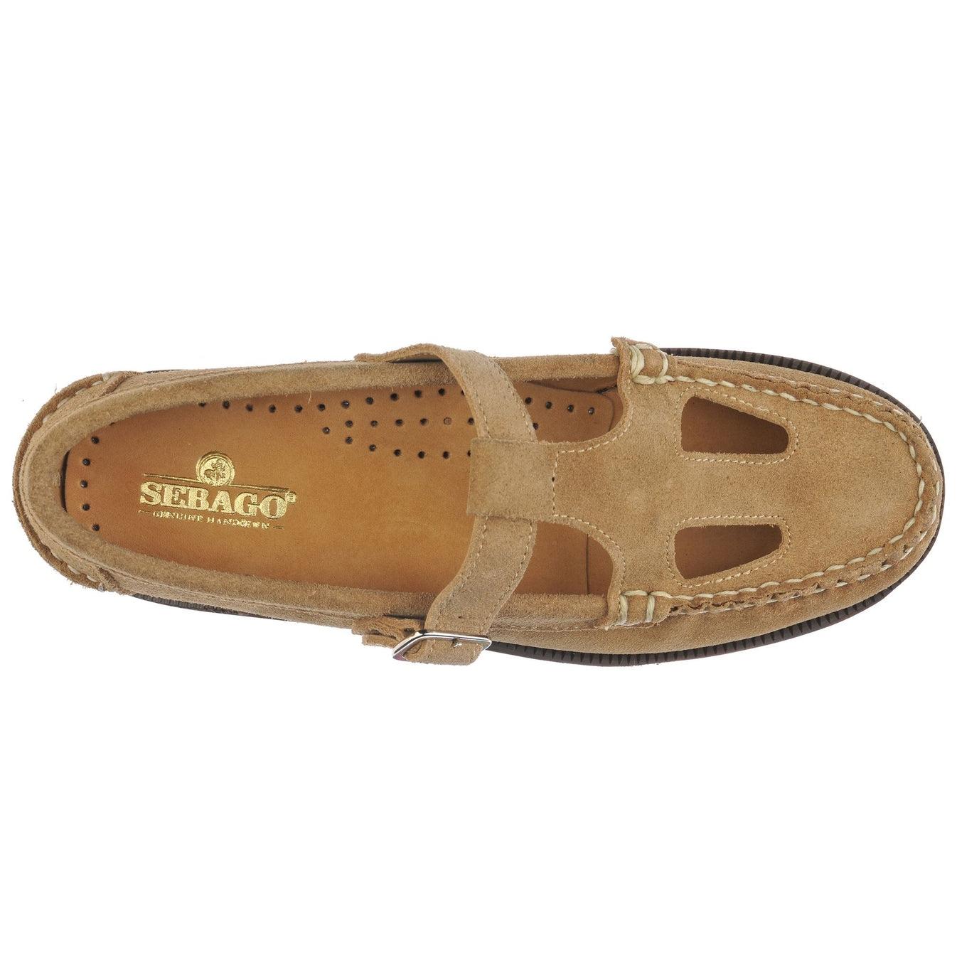 ANGELINA FLESHOUT WOMAN<BR/>Mocassini da lavoro da donna beige gialli con chiusura a fibbia 71131IW AGB SEBAGO 
