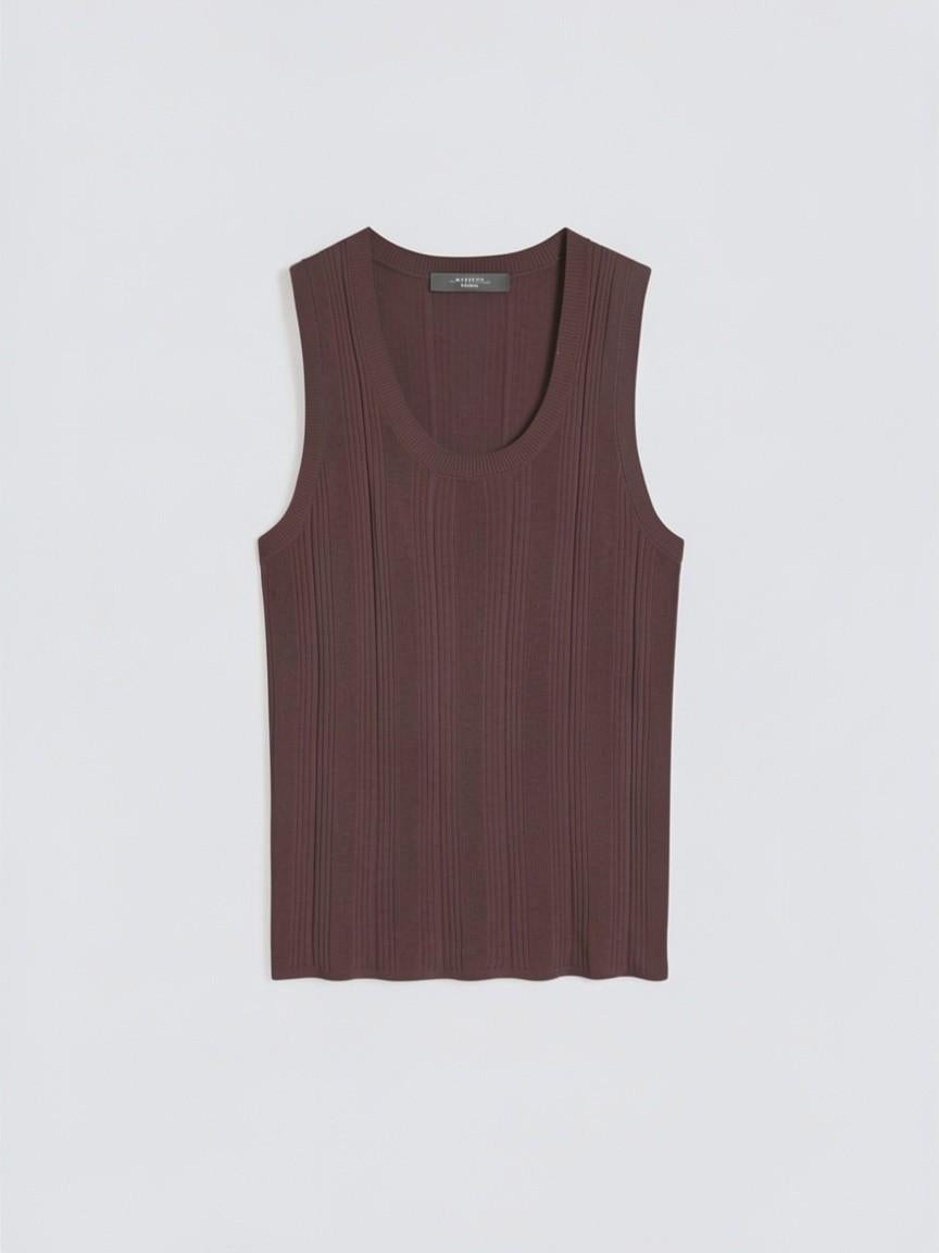 Maglia smanicata in filato di viscosa WKDCOSE 009 WEEKEND 