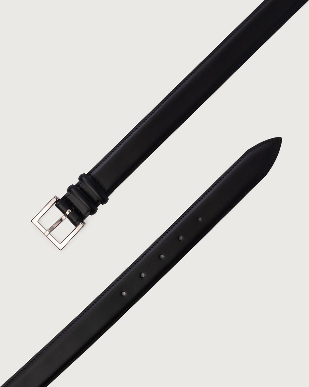 Cintura classica Monaco in vitello 3 cm<BR/> U08201MNA NERO ORCIANI 