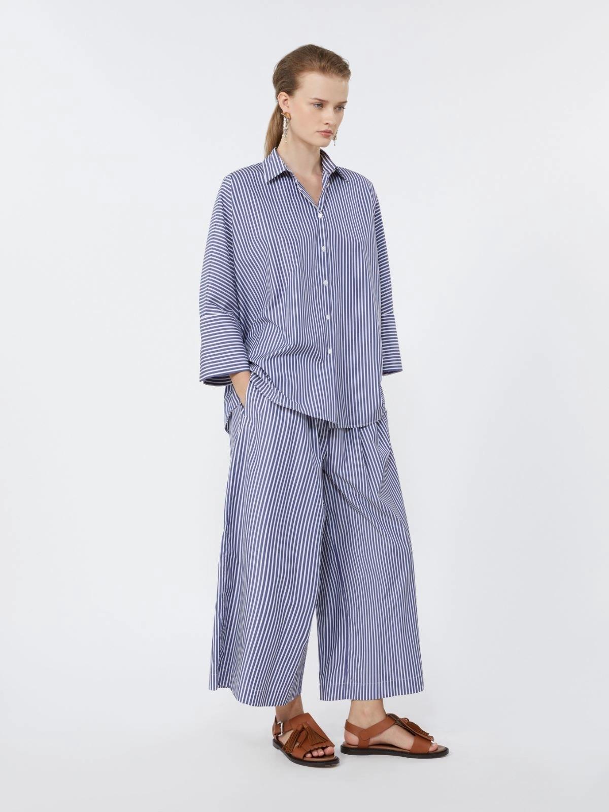 Camicia over in popeline di cotone - Blu<BR/> WKDHUDSON 045 WEEKEND 