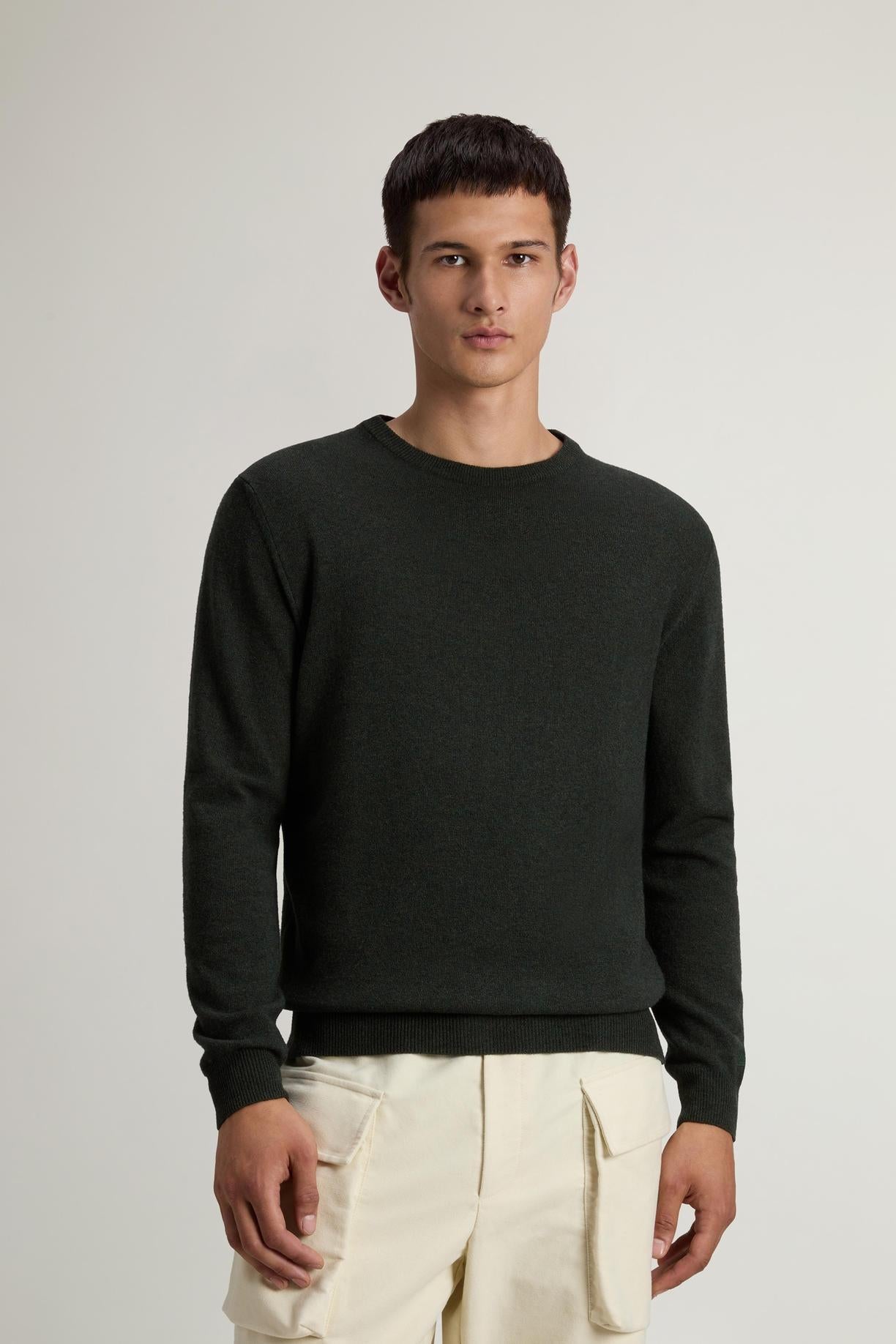 Maglione girocollo in pura lana d'agnello<BR/> CFWOKN0278MRUF0469 6006 WOOLRICH 