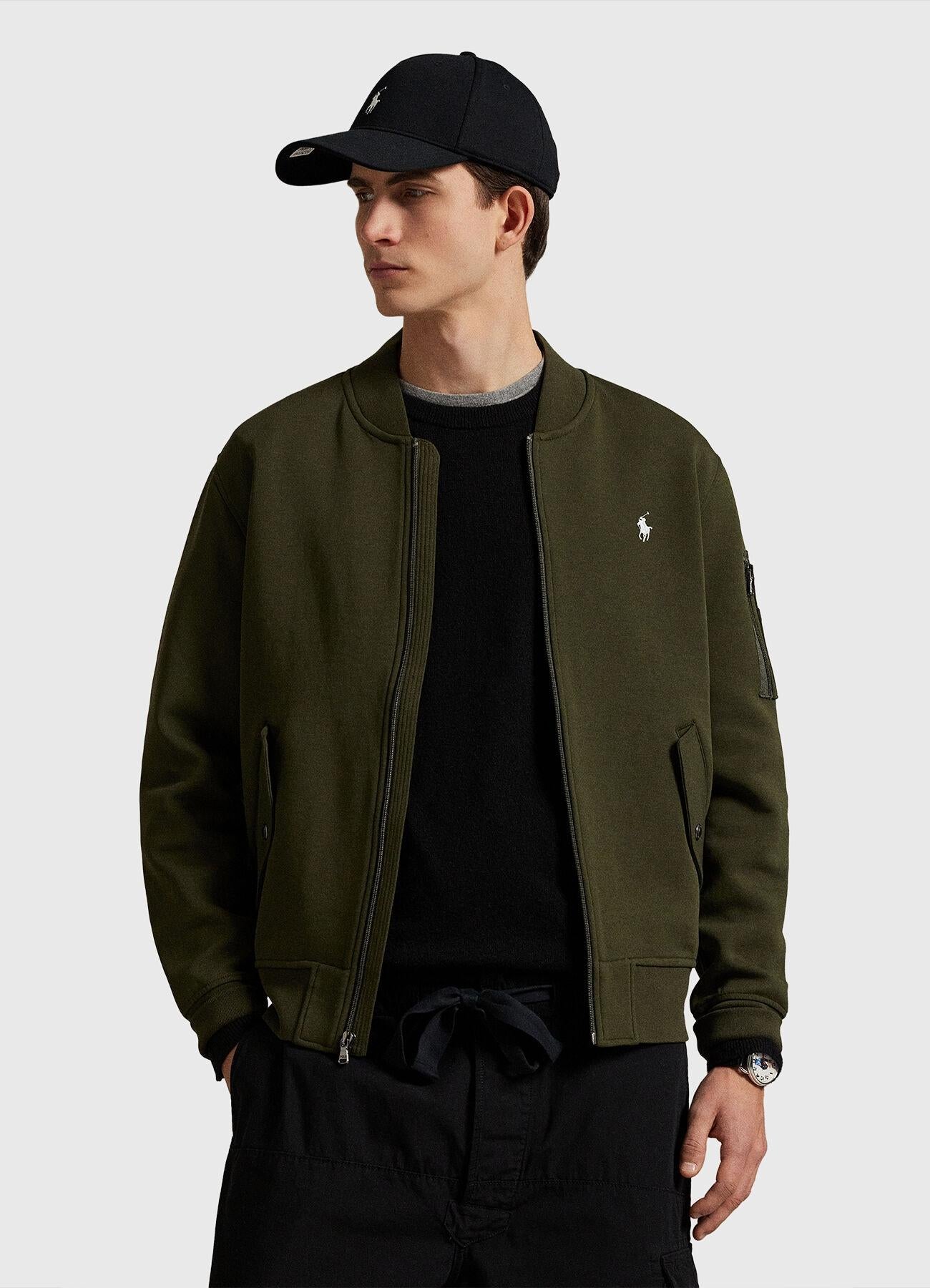 Giubbino con zip in misto cotone 710980339 002 RALPH LAUREN 