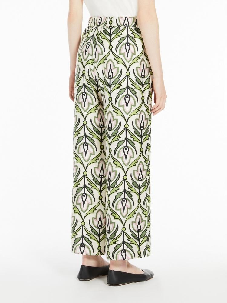 Pantalone donna in twill di seta EUSEBIO 002 WEEKEND 