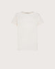 T-shirt girocollo in jersey e crêpe misto seta