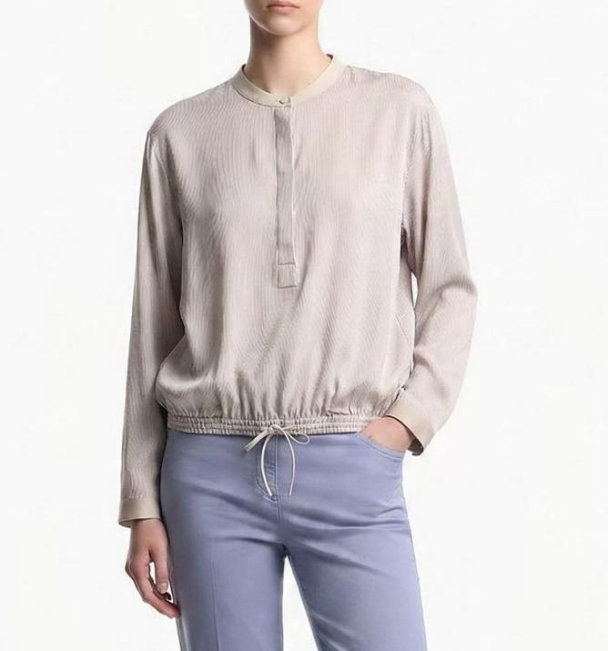 Blusa dal texture stropicciato EW004332AF25637 F1010 ARMANI 