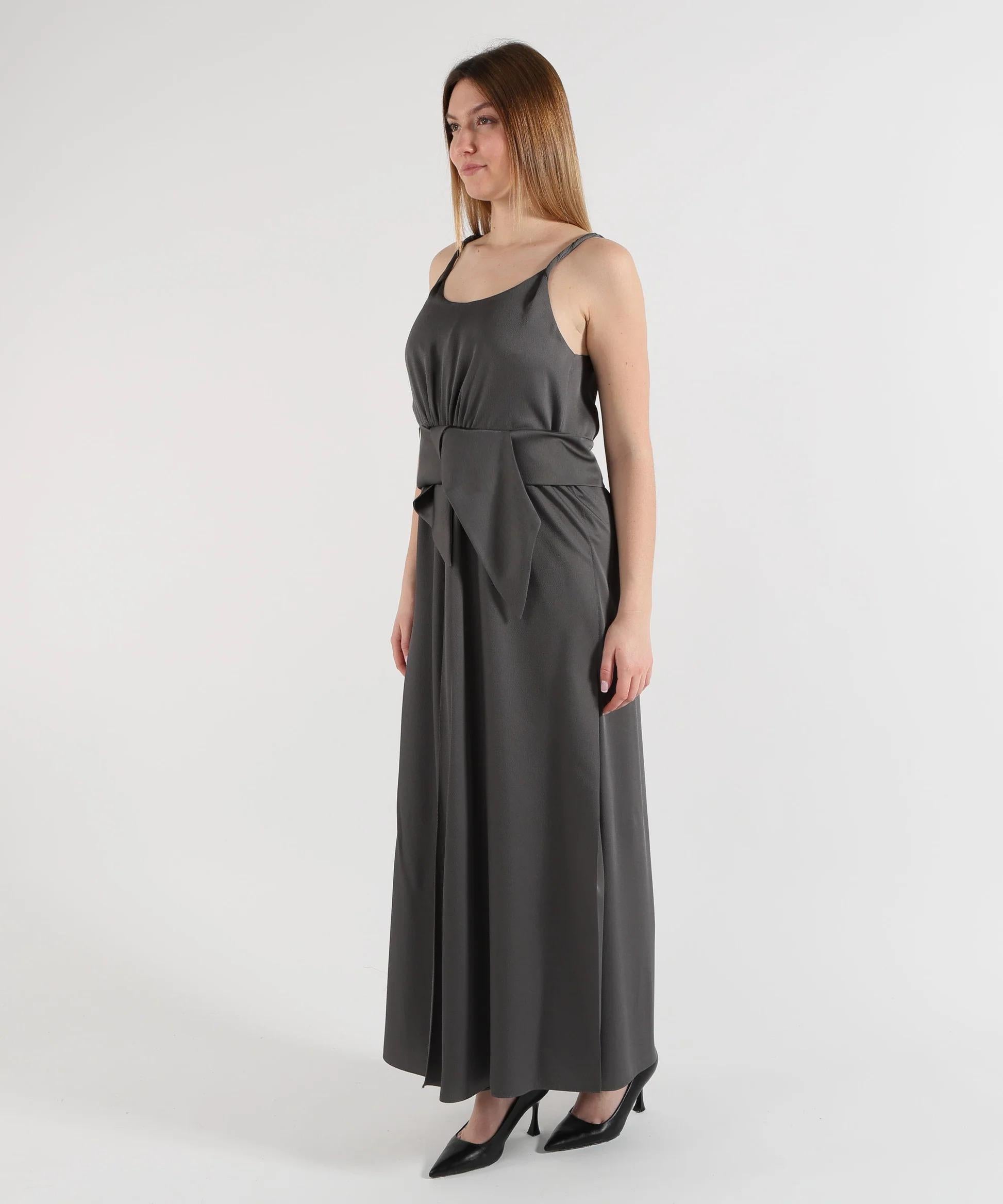Abito in twill crepe con fusciacca EW003317AF20495 U8150 ARMANI 
