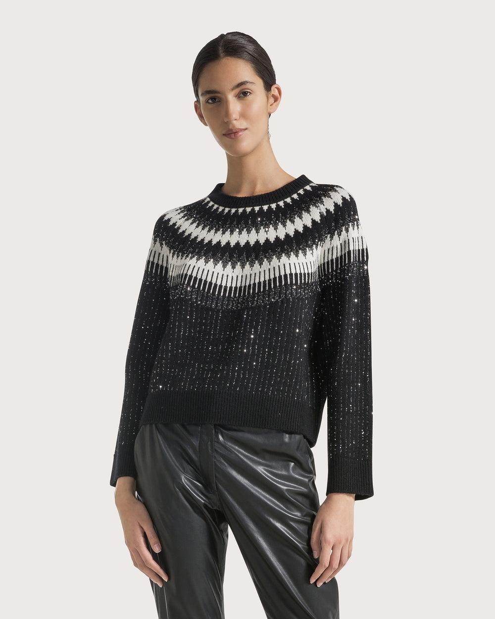 Maglione disegno norvegese in lana MT3963910769 060 SEVENTY 