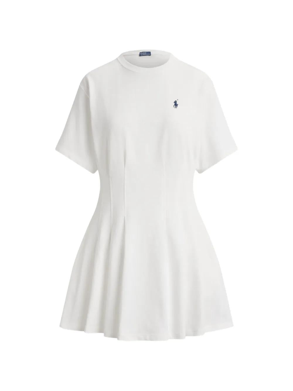 abito plissettato in jersey di cotone<BR/> 211A96342 002 RALPH LAUREN 