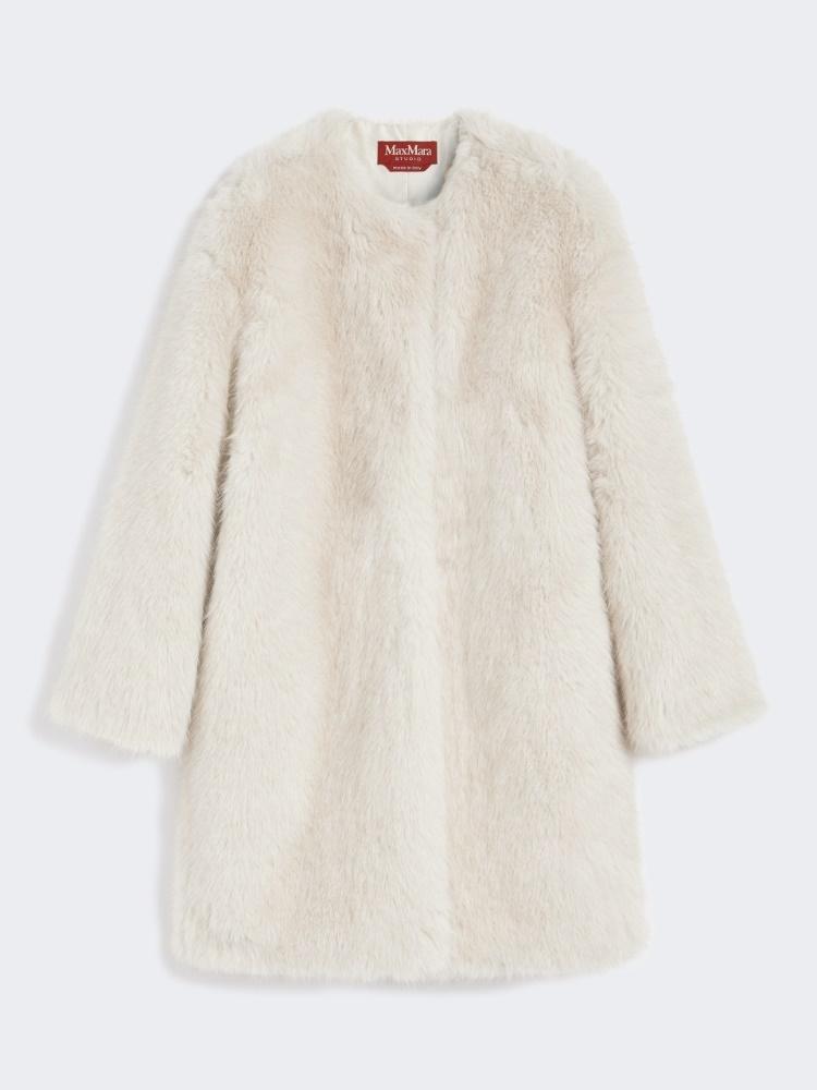 Cappotto in tessuto effetto faux fur EROS 002 MAX MARA STUDIO 