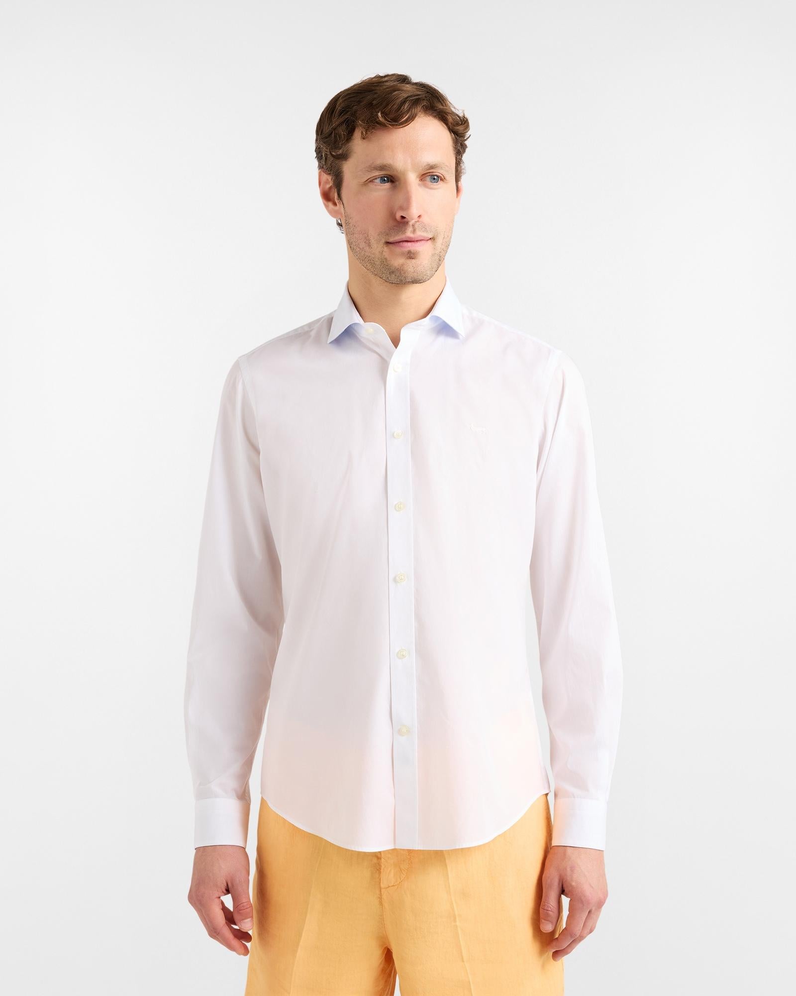 Camicia Uomo in Popeline Stretch CNQ011012523I 100* HARMONT & BLAINE 