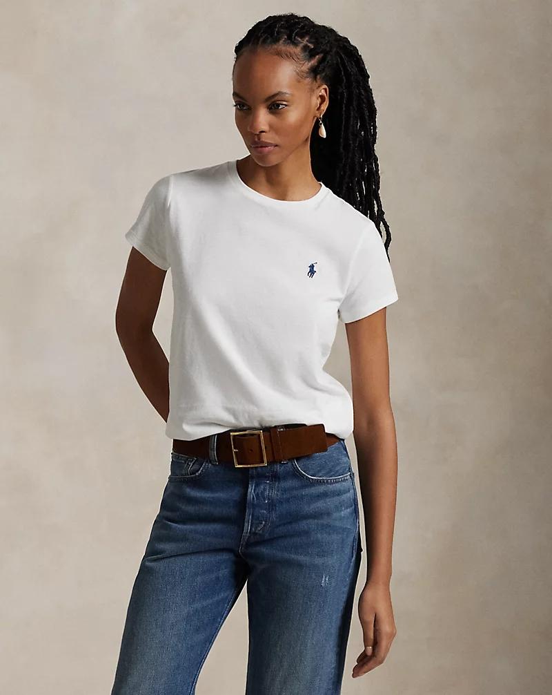Maglietta girocollo in jersey di cotone 211898698 005 RALPH LAUREN 