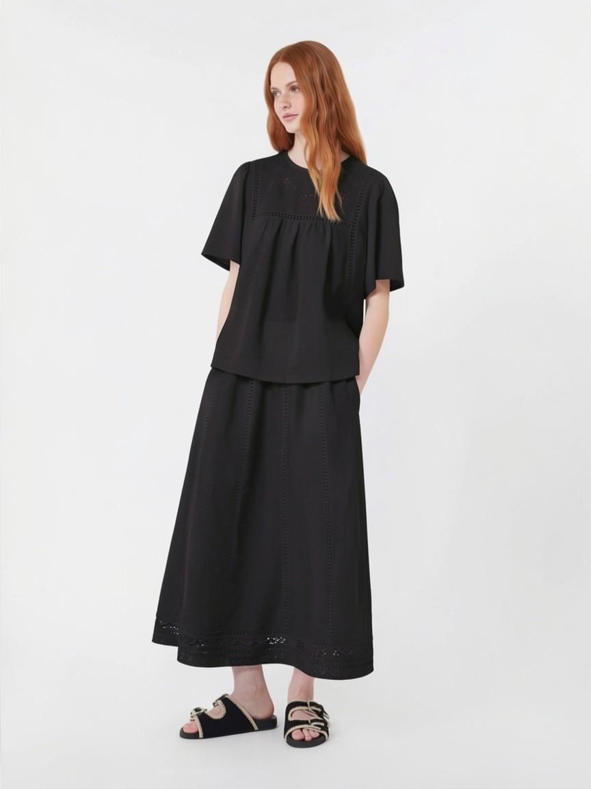 Top in tela di lino e jersey stretch WKDBACINO 002 WEEKEND 