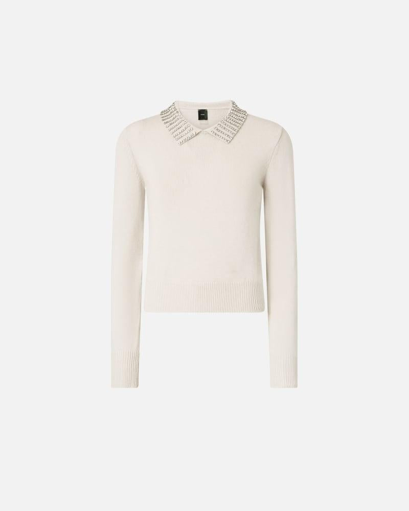 ventotene Maglia con colletto e strass 105530A2S4 I23 PINKO 