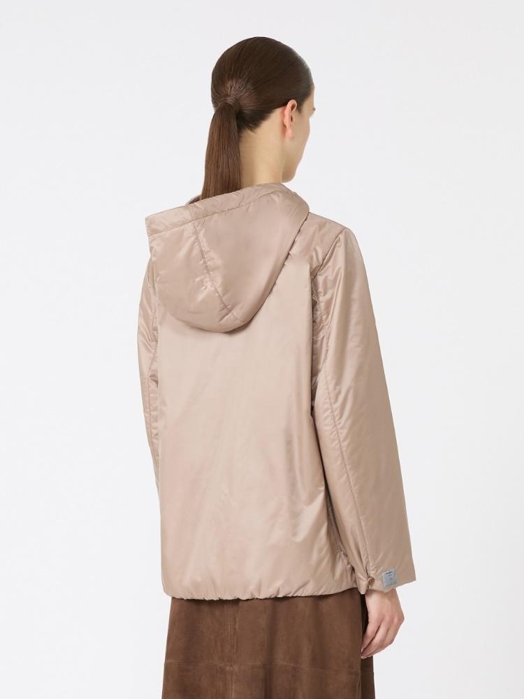 Giacca imbottita con cappuccio in tela antigoccia GREENH 026 MAX MARA THE CUBE 