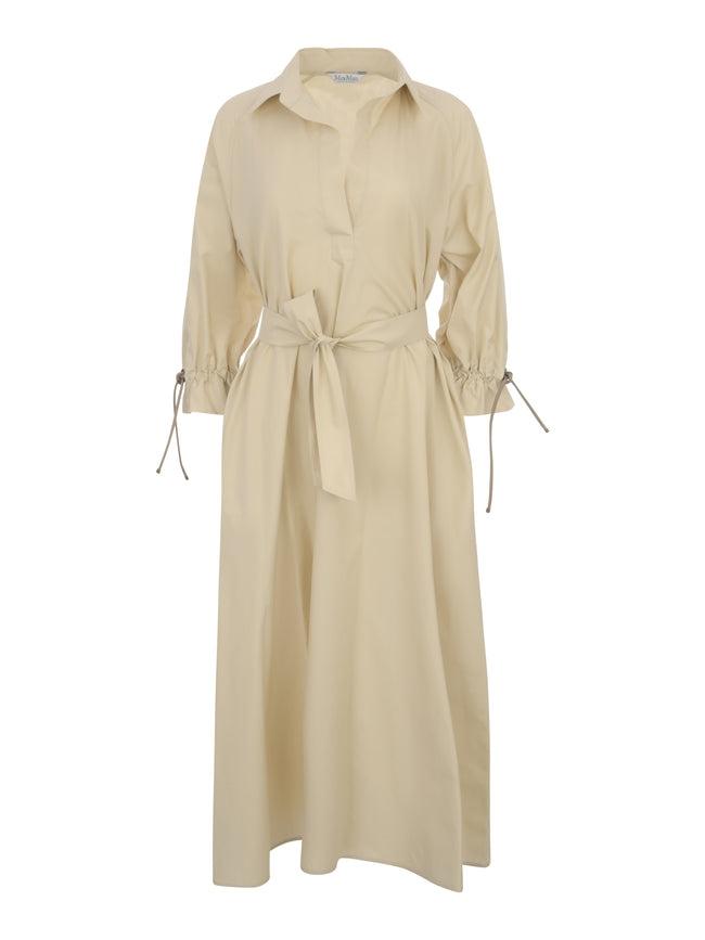 Abito over in popeline di cotone beige MXMMIRTO 013 MAX MARA 