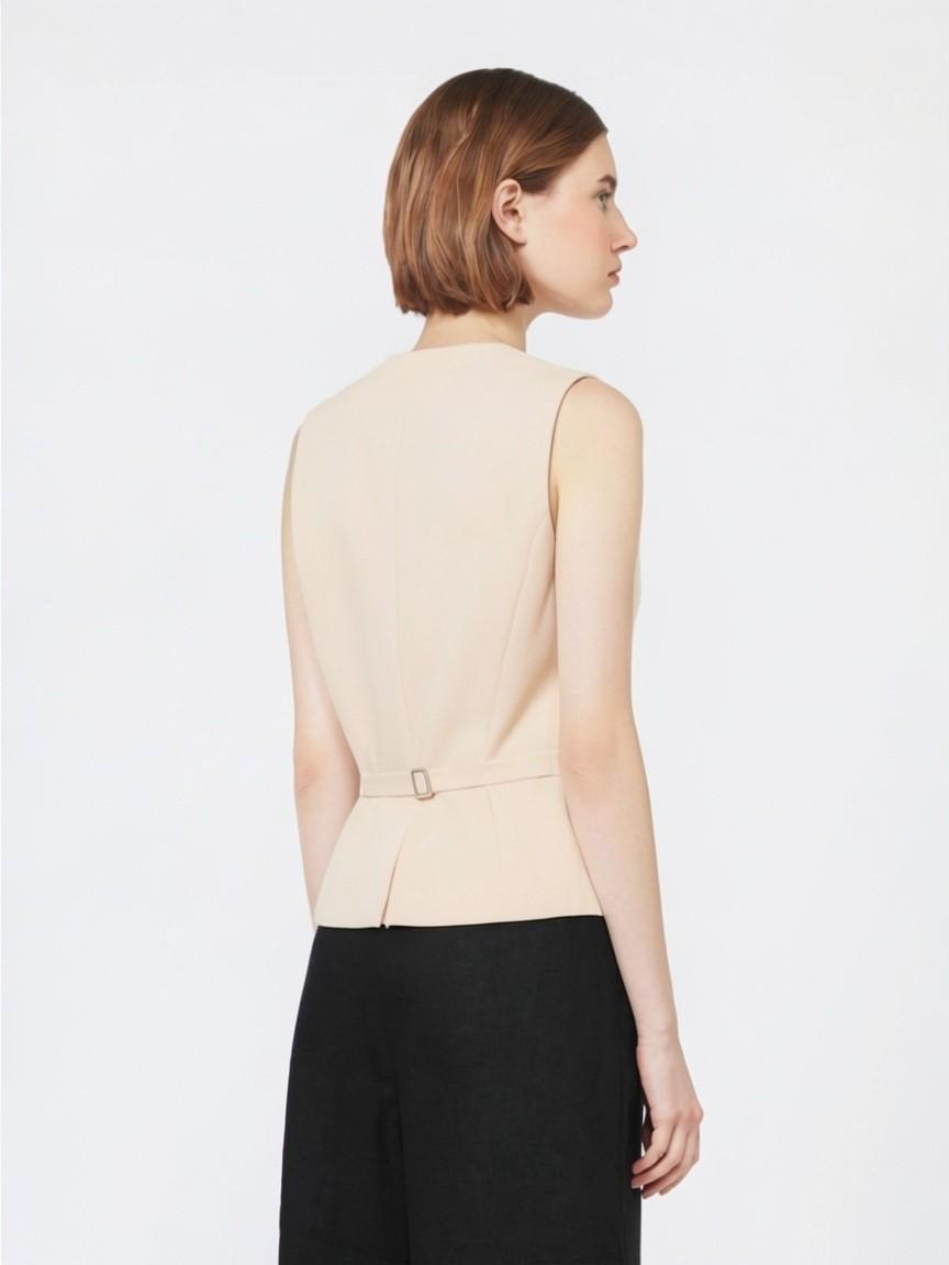 Gilet in tela di lino MSTCARNET 007 MAX MARA STUDIO 