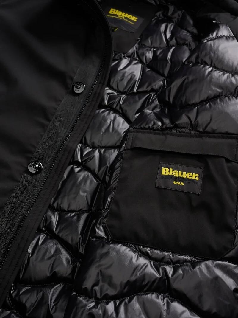 PARKA CON CAPPUCCIO REMOVIBILE CHESTER<BR/> BLUK03142 5480/999 BLAUER 