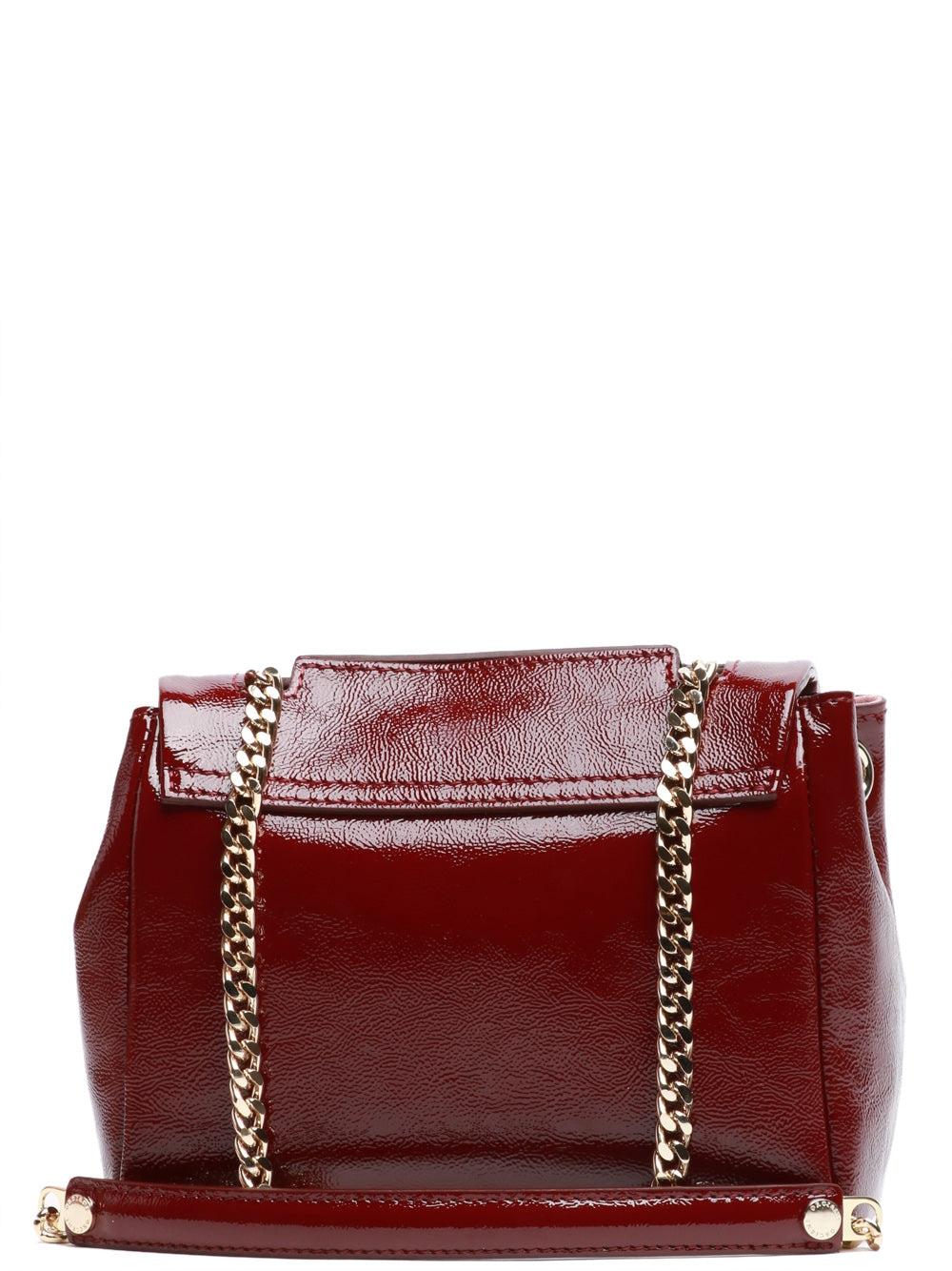 Borsa Sveva Sense Mini in Pelle Bordeaux<BR/> BC2019VYL CHIANTI ORCIANI 