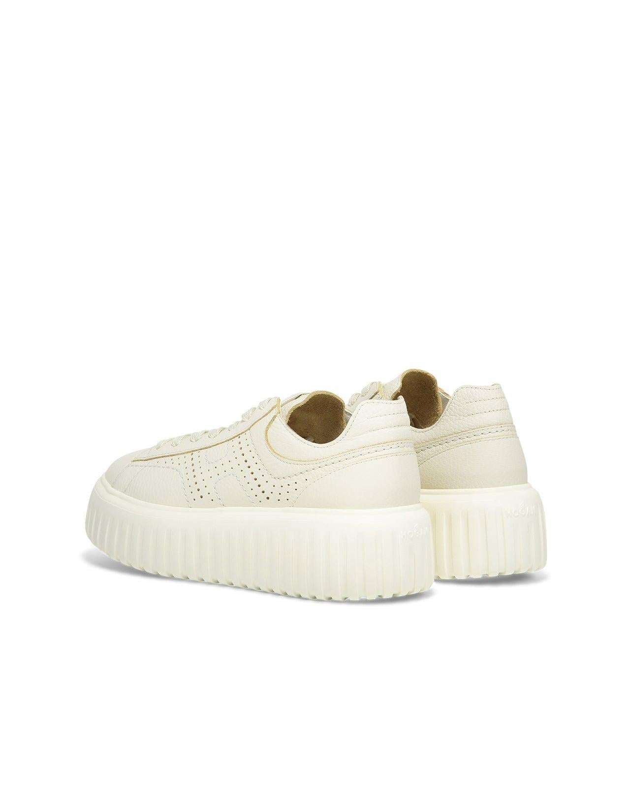 Hogan scarpe h-stripes bianco donna in pelle HXW6450FJ50KCO B013 HOGAN 