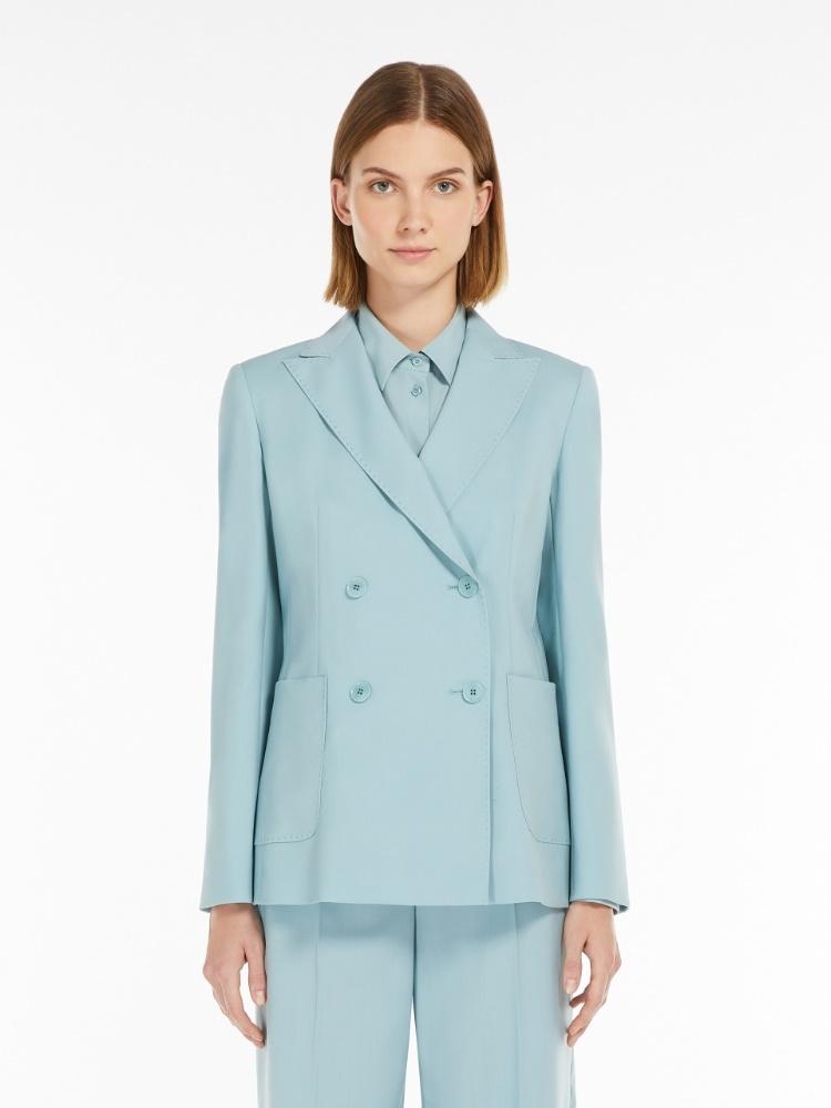 Blazer donna doppiopetto in tela di lana stretch NERVOSO 006 WEEKEND 
