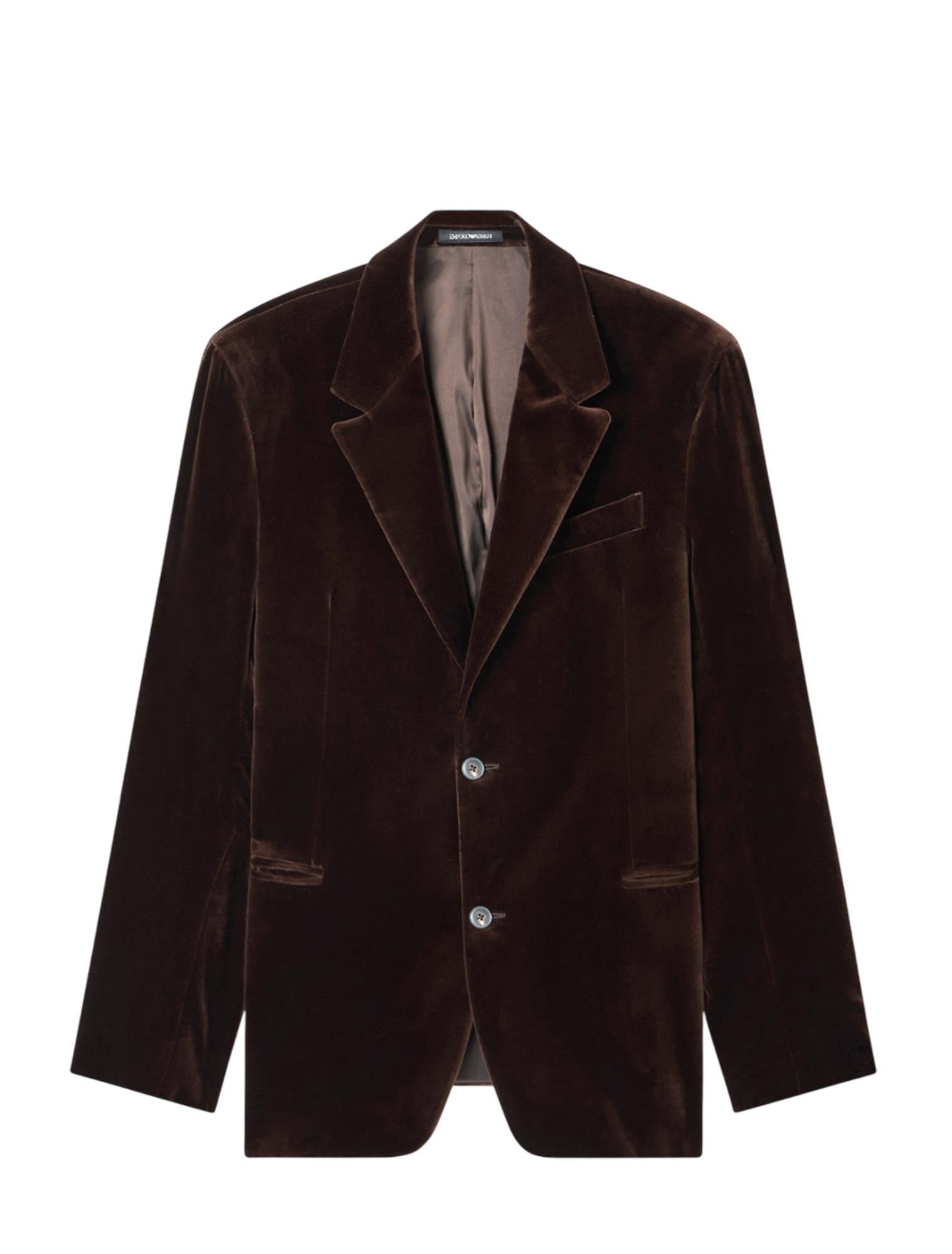 Blazer in cotone vellutato EM000477TE11044 U8122 ARMANI 