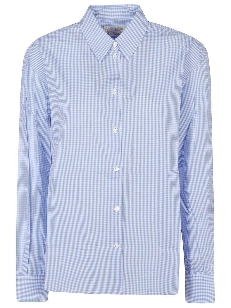 Camicia a quadretti con ricamo MDH001 01384L MC2 SAINT BARTH 