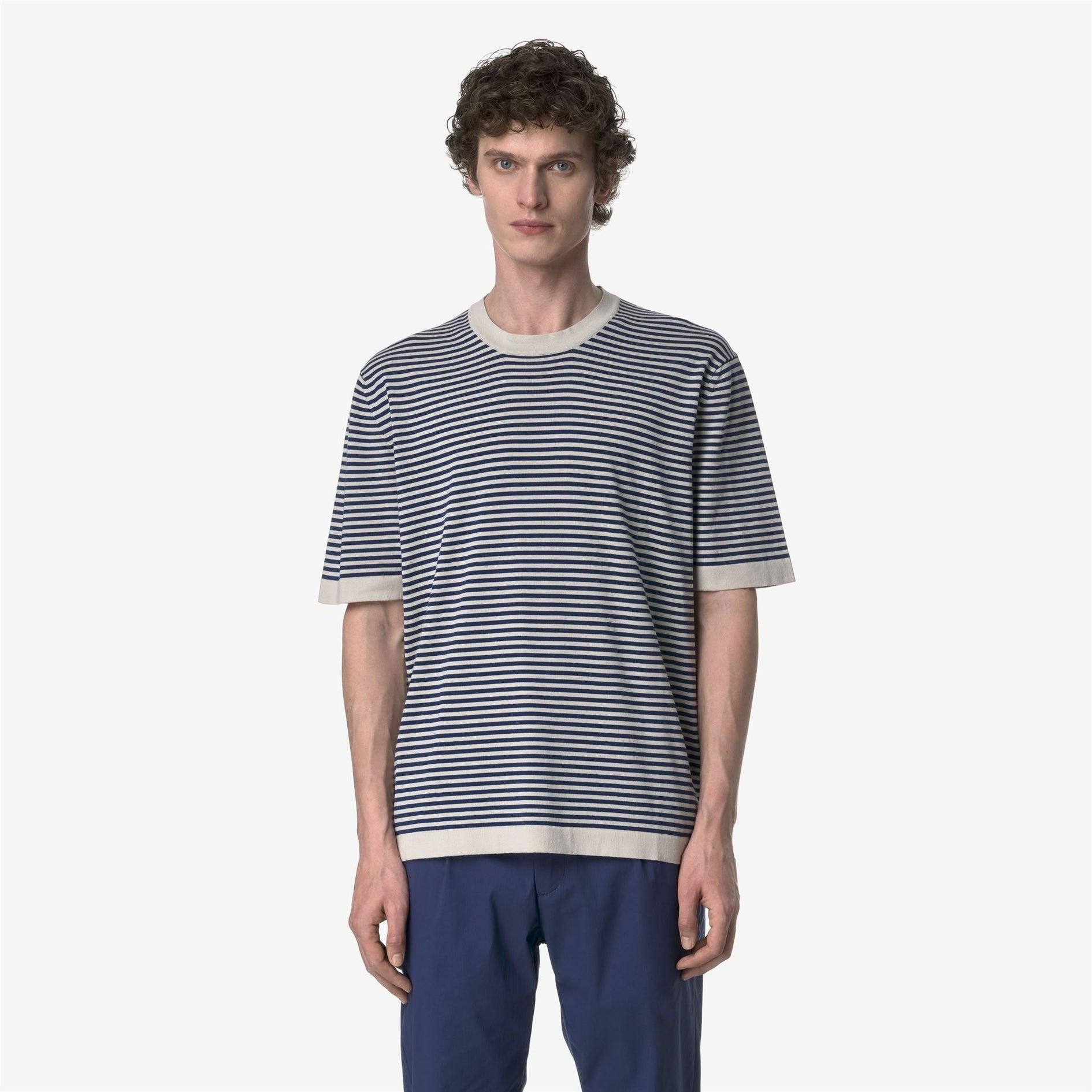 Maglia in cotone a righe COMBE STRIPES