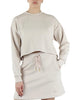 Felpa cropped in misto modal