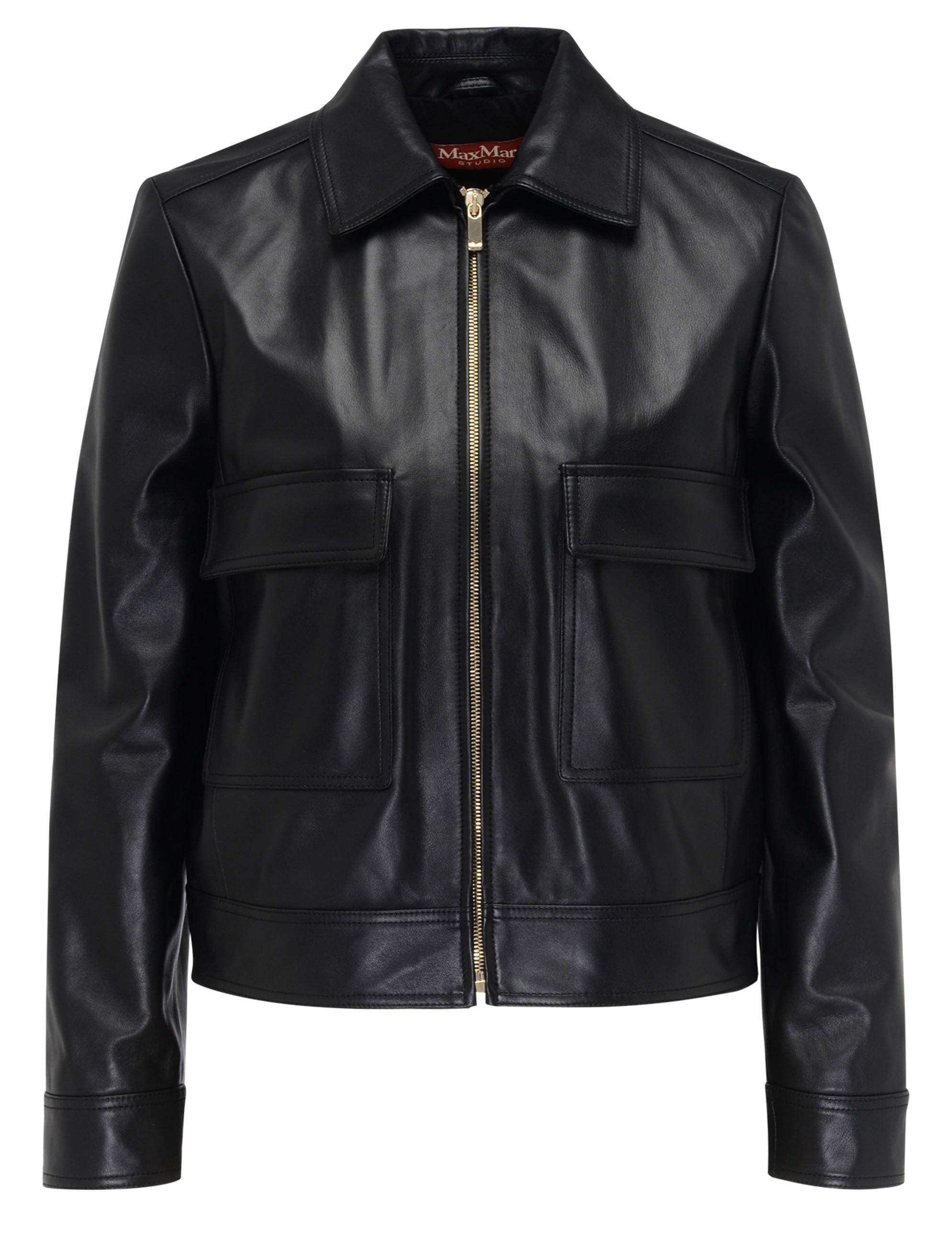 Giacca Nepet In Pelle nera NEPET 003 MAX MARA STUDIO 
