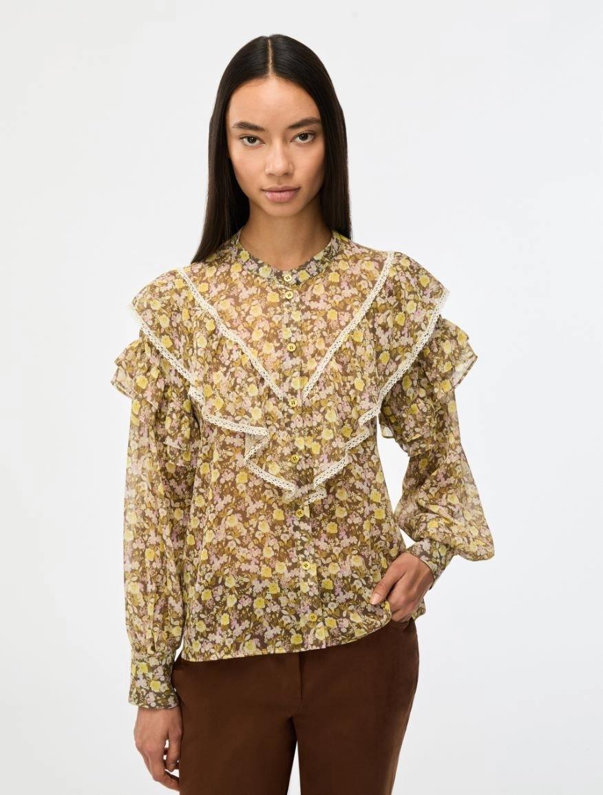CAMICIA STAMPATA<BR/>Oliva IBLMITICO 006 IBLUES 
