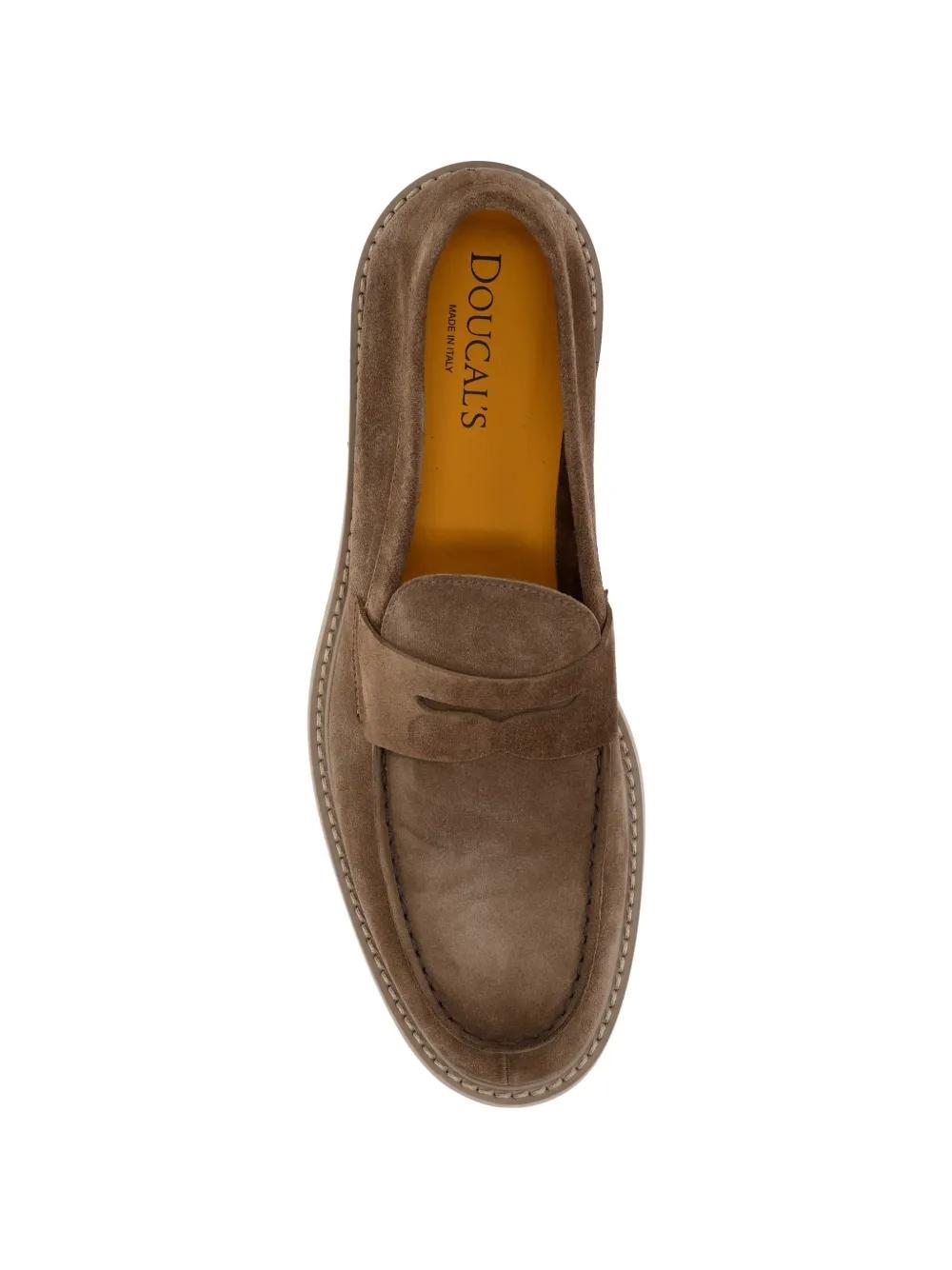 Mocassini Doucal's Uomo Pelle Scamosciata Beige DU2405ROBEUY009ZM08 ORZO DOUCAL'S 