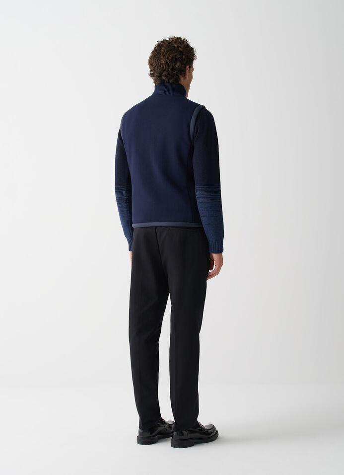 Gilet con inserti in maglia a costina 1113 68 COLMAR 