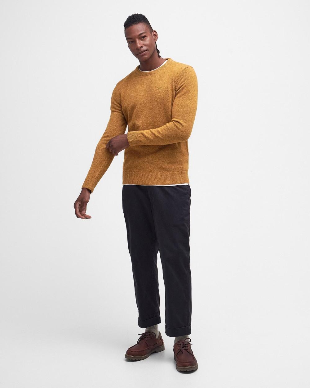 Maglia in pura lana Essential Tisbury MKN0844 OR33 BARBOUR 