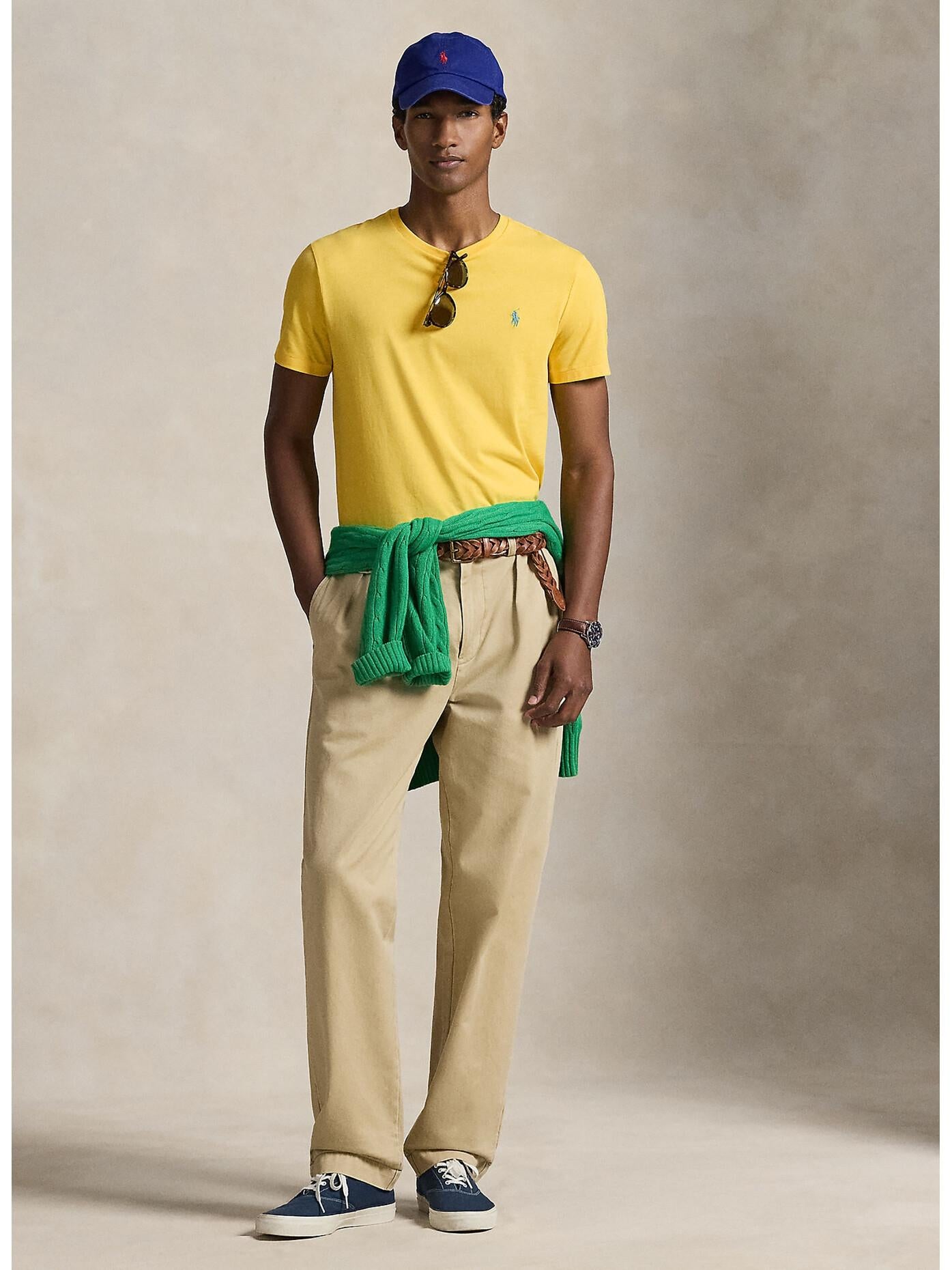 T-shirt uomo in cotone manica corta 710671438 512 RALPH LAUREN 