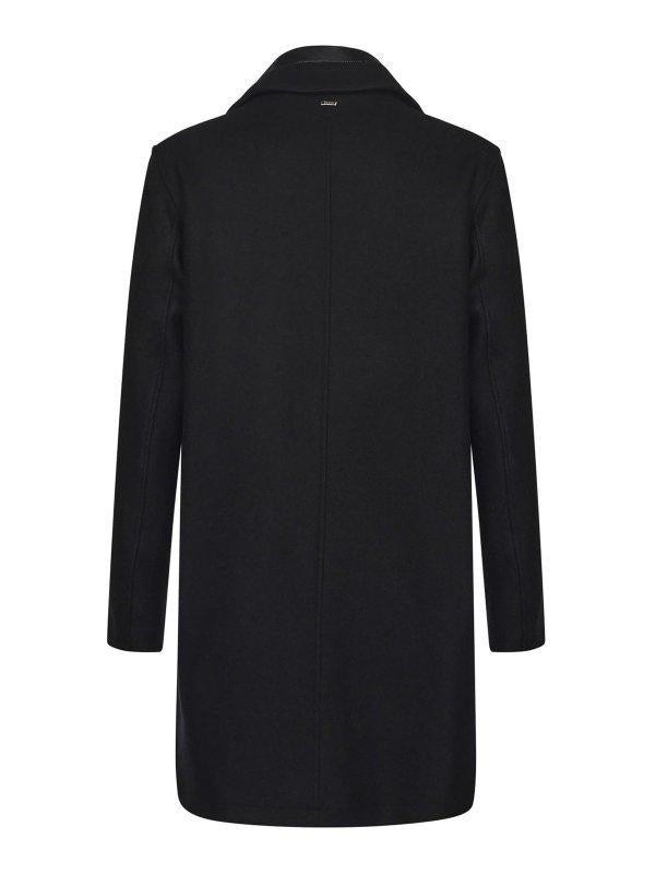 Cappotti e Trench<BR/>CARCOAT IN EASY WOOL E LIGHT FAUX FUR CA000215U33432R 9300 HERNO 