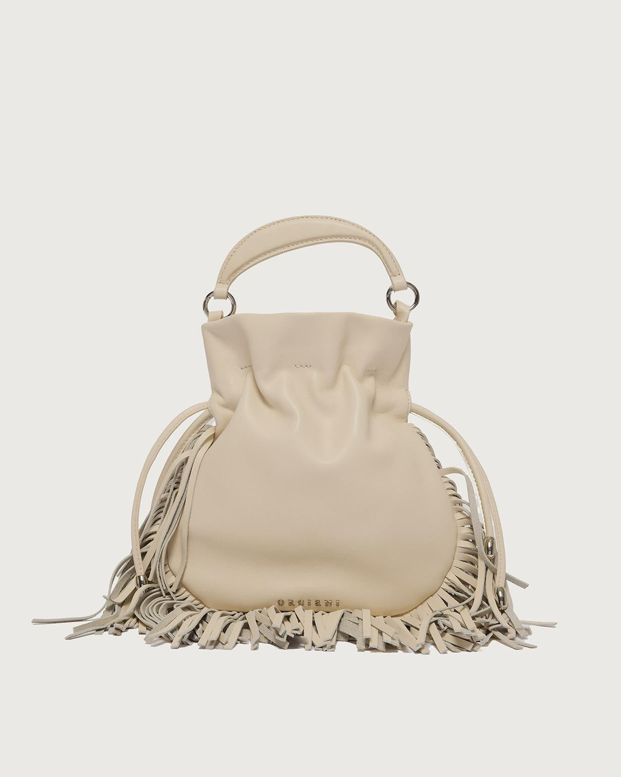 Mini bag Juice Jungle in pelle B02233SPD BURRO ORCIANI 