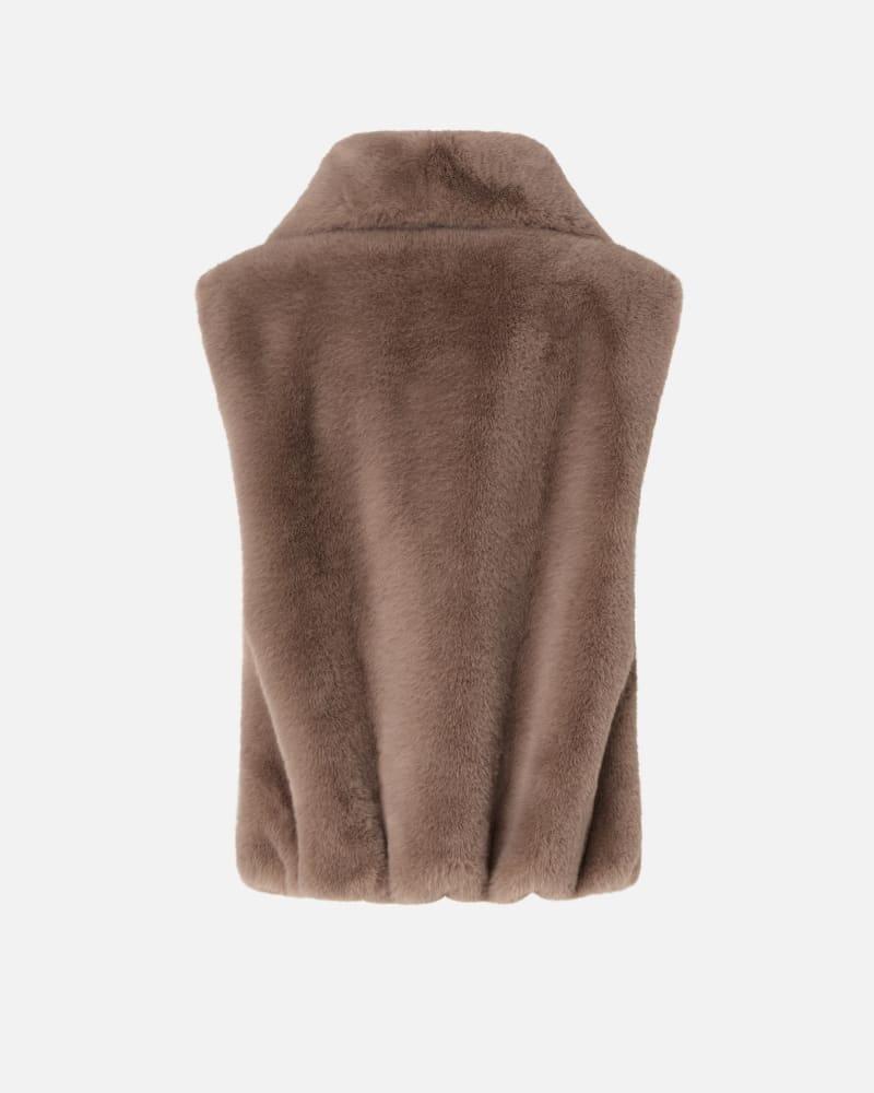 Gilet effetto pelliccia con zip 105107A2WN D01 PINKO 