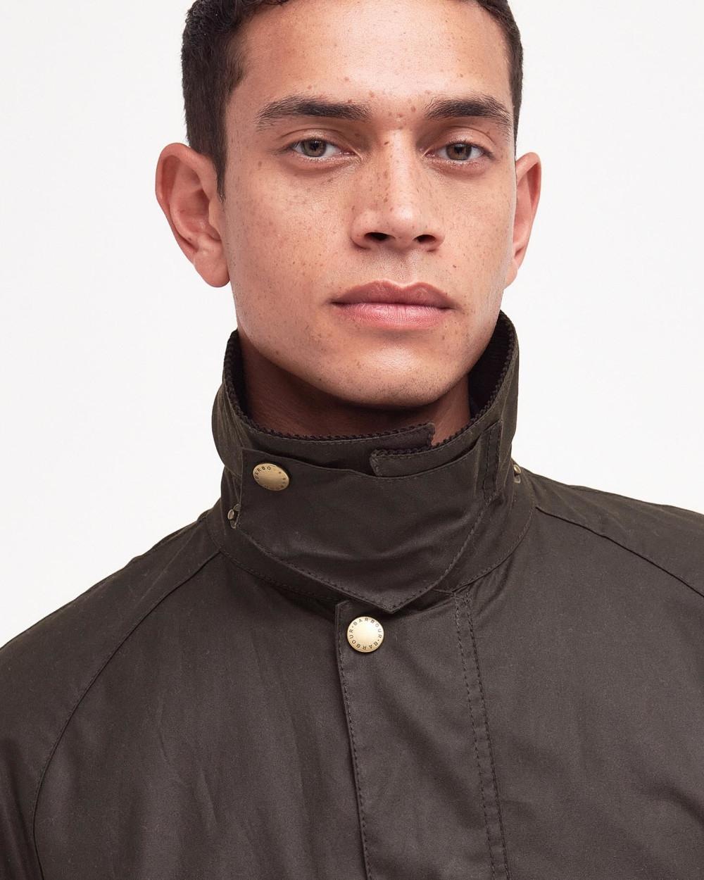 Giacca in cotone cerato Ashby MWX0339 OL71 BARBOUR 
