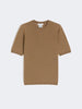 Maglia basic in lana - Nocciola