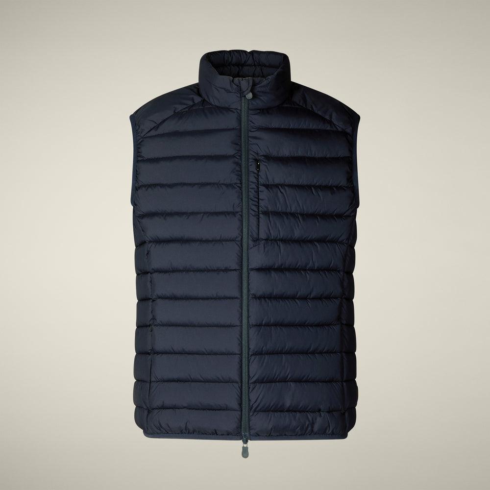 Gilet animal free uomo mod. Rhus blu nero<BR/> D81272M 90010 SAVE THE DUCK 