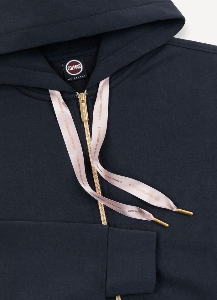 Felpa full zip in cotone modal<BR/> 92101YH 99 COLMAR 
