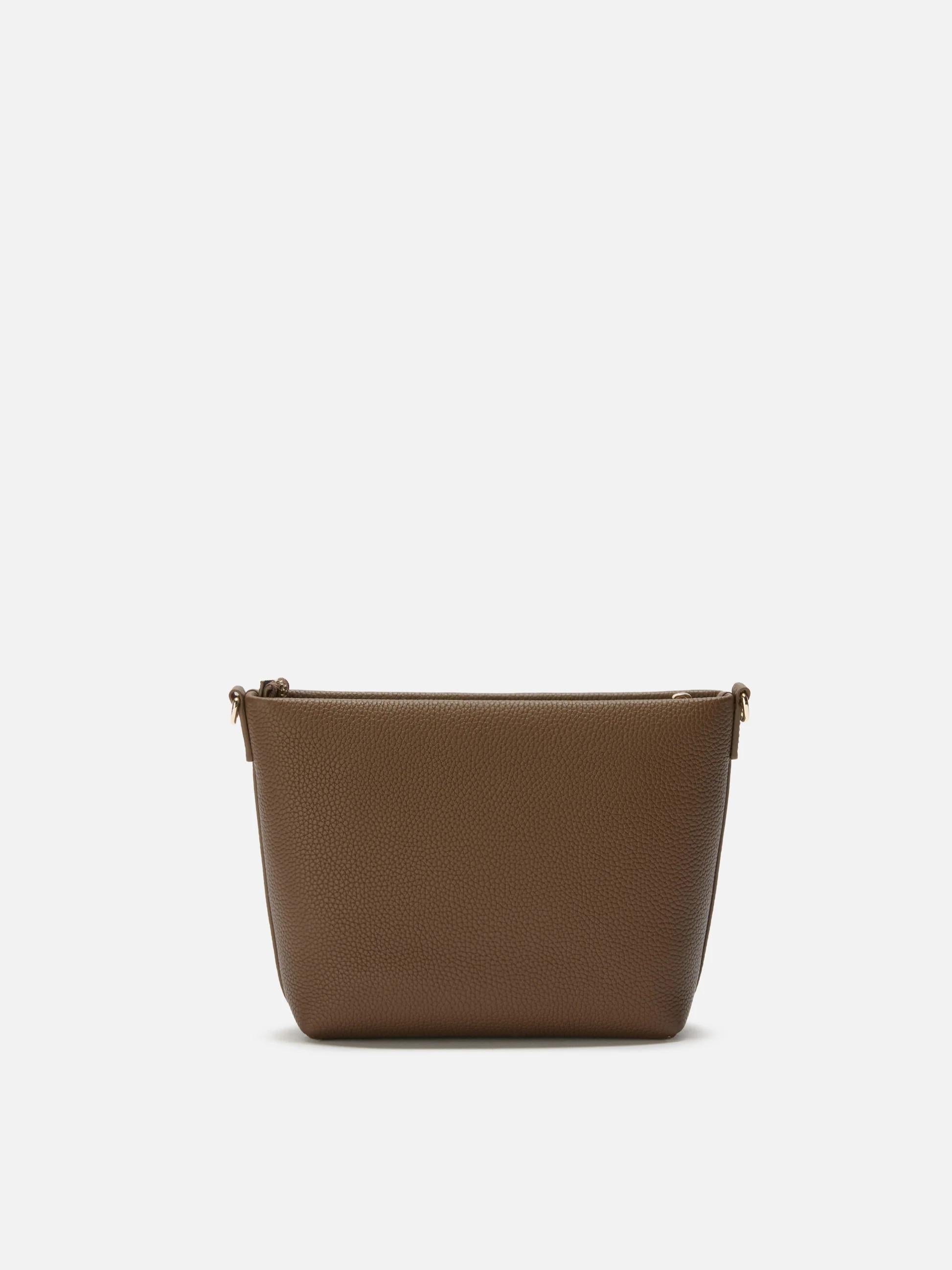 Borsa a spalla Aline Bag in pelle martellata marrone<BR/> ALI0034 00776I MC2 SAINT BARTH 