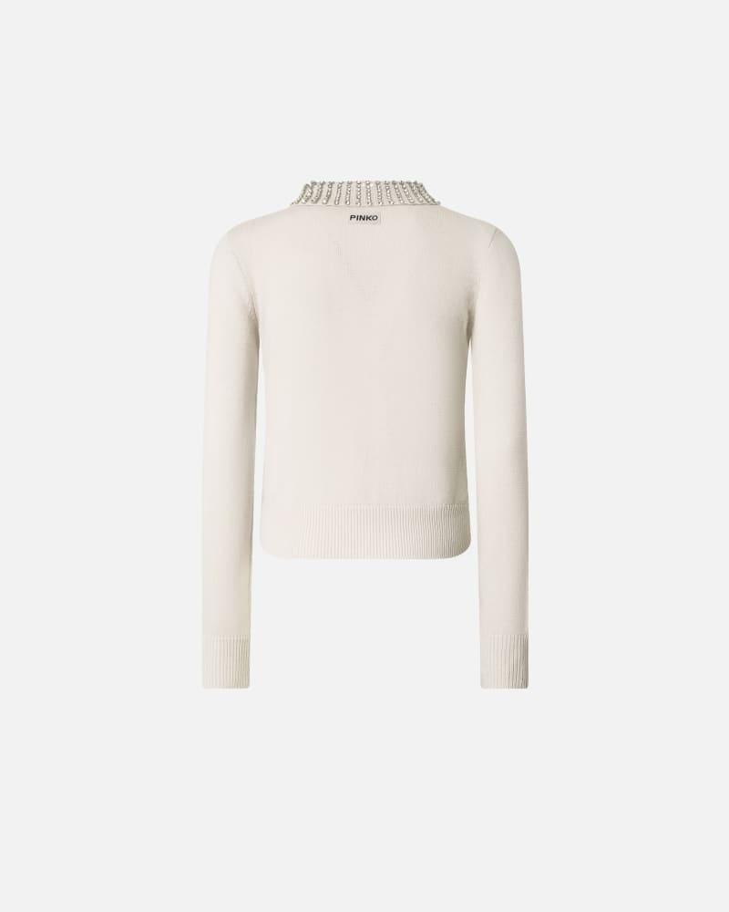 ventotene Maglia con colletto e strass 105530A2S4 I23 PINKO 