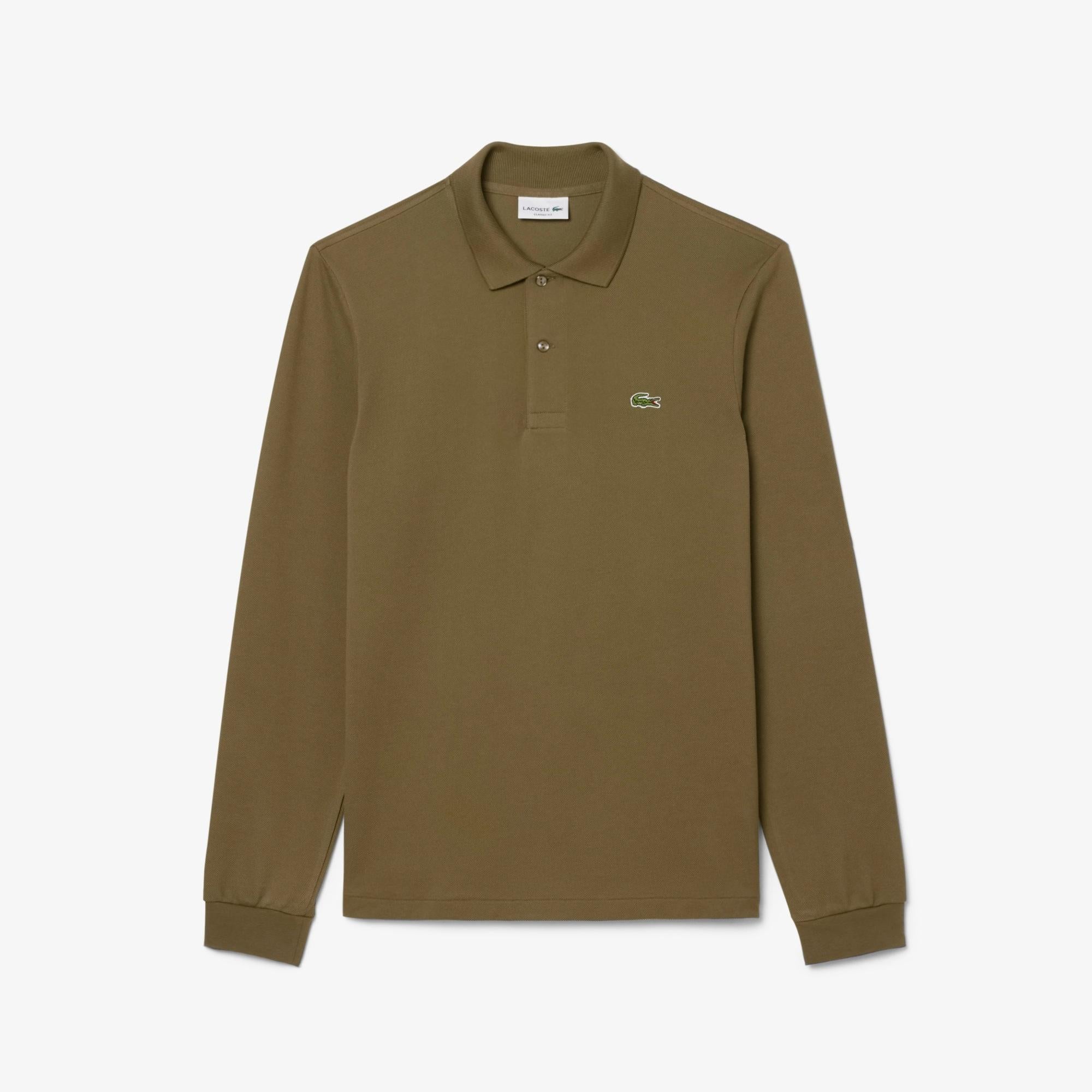 Polo in cotone a manica lunga L1312 E9F LACOSTE 